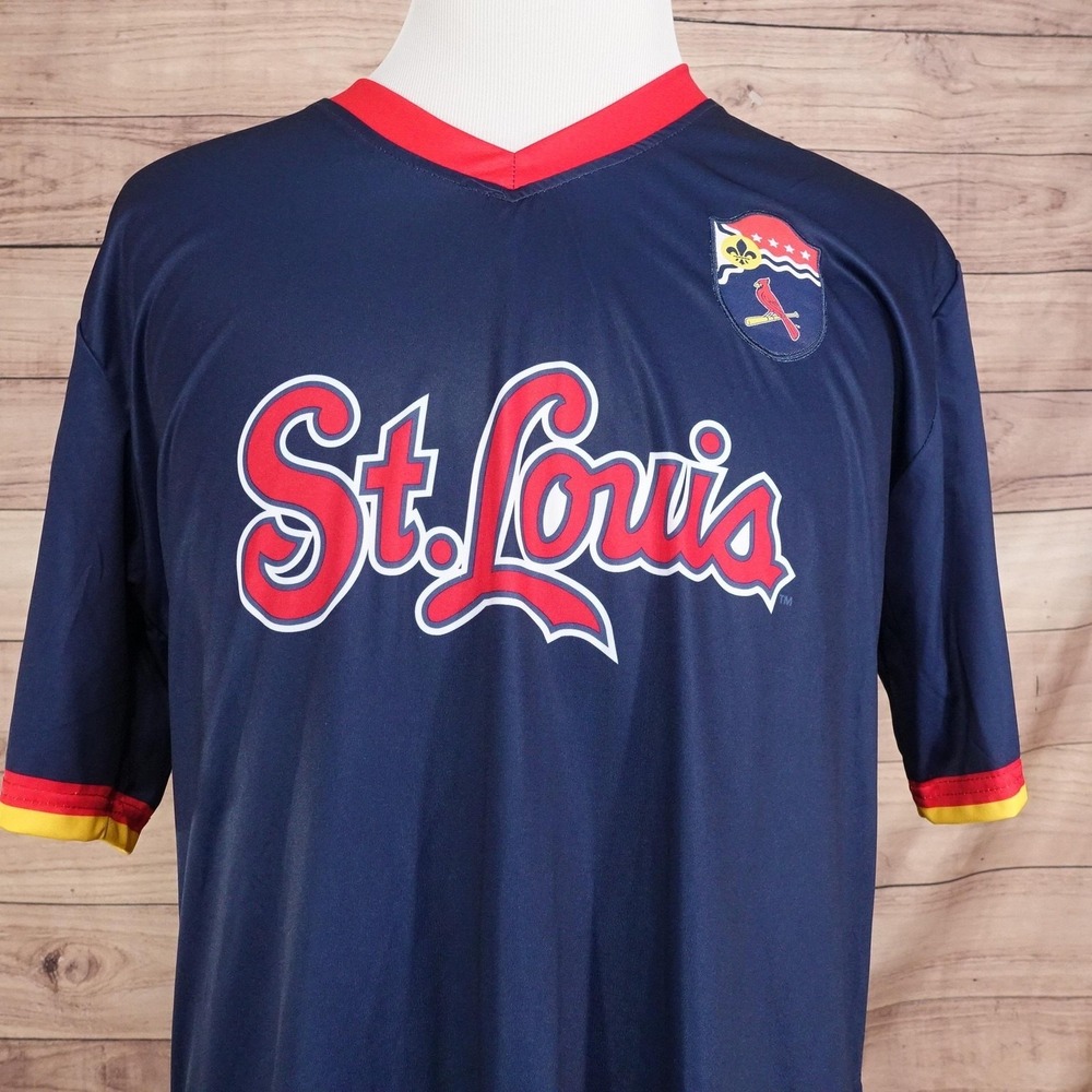 St. Louis Cardinals Shirt Mens XL Baseball‎ Wells Fargo Jersey SGA Giveaway